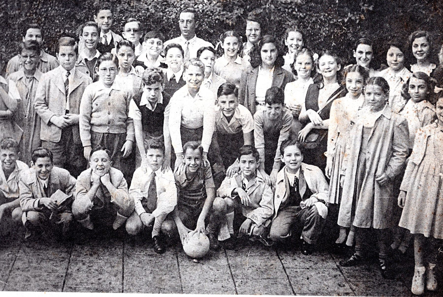 Evento em prol das vítimas da 2ª Guerra, Flamengo, 1945